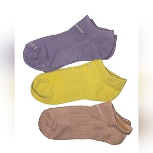 U)Nike Casual Socks Set - Purple, Yellow, Pink